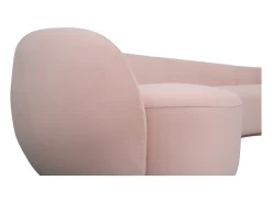 Sofá 260x75x125 cm rosa nua n77-25