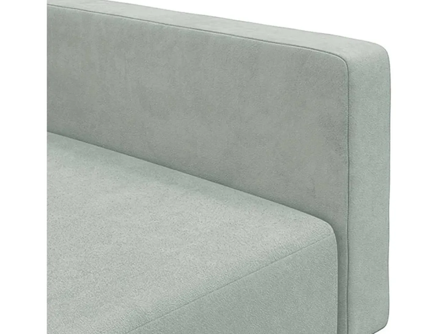 Sofá-cama 2 lugares c/ apoio de pés veludo cinzento-claro