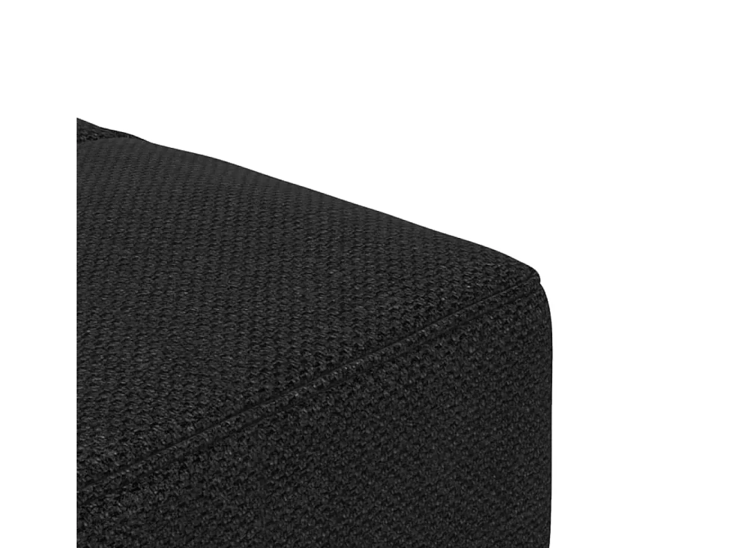 Sofá-cama 2 lugares com duas almofadas tecido preto