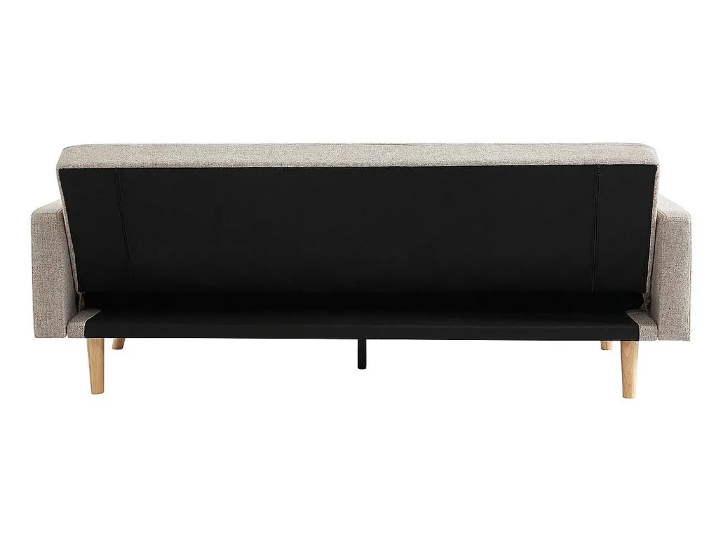 Sofá-cama bege conversível de 3 lugares coleção ADONA