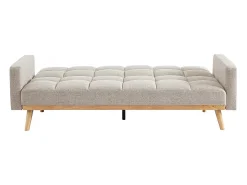 Sofá-cama bege conversível de 3 lugares coleção ADONA
