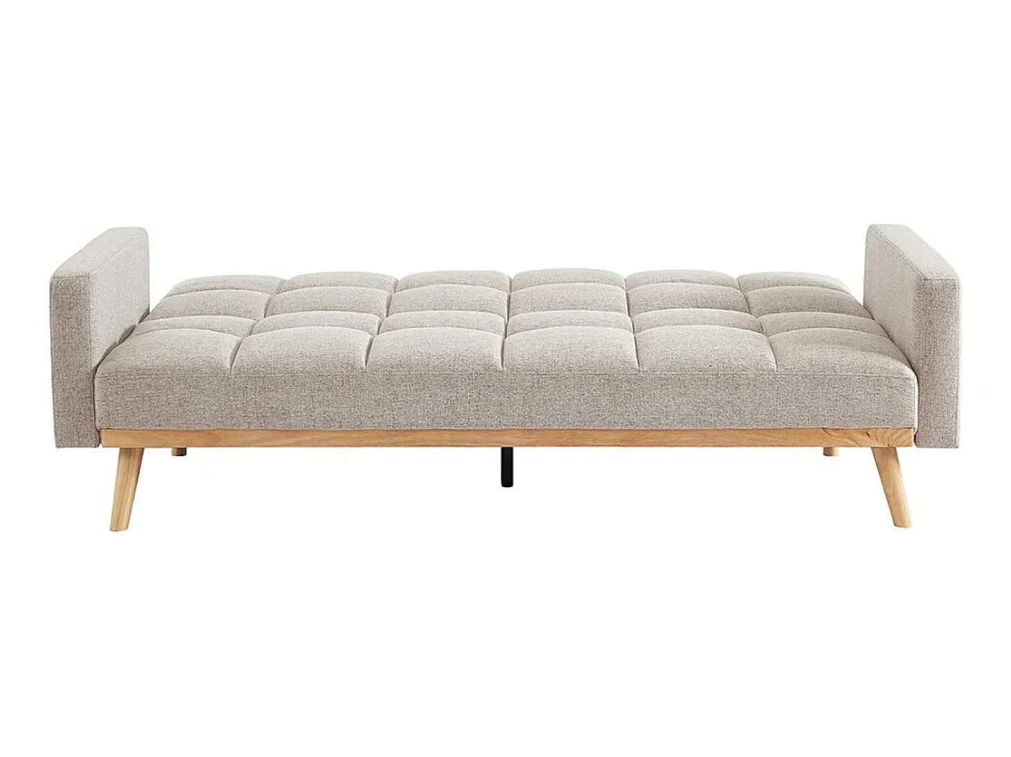 Sofá-cama bege conversível de 3 lugares coleção ADONA