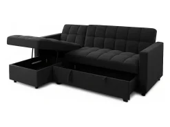 Sofá-Cama Chaise Longue Kris 210cm Preto