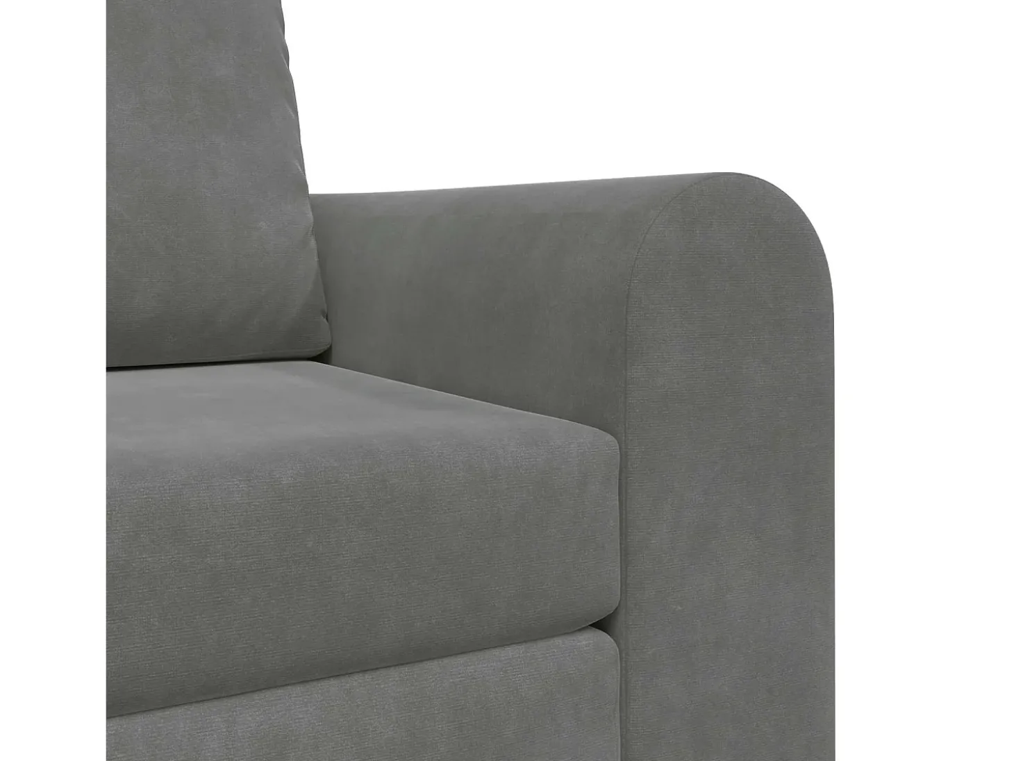 Sofá-Cama Cinza Escuro 98 x 71 x 83 cm Veludo