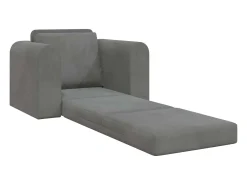 Sofá-Cama Cinza Escuro 98 x 71 x 83 cm Veludo