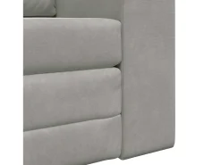 Sofá-Cama Cinzento-claro 98 x 71 x 83 cm Veludo