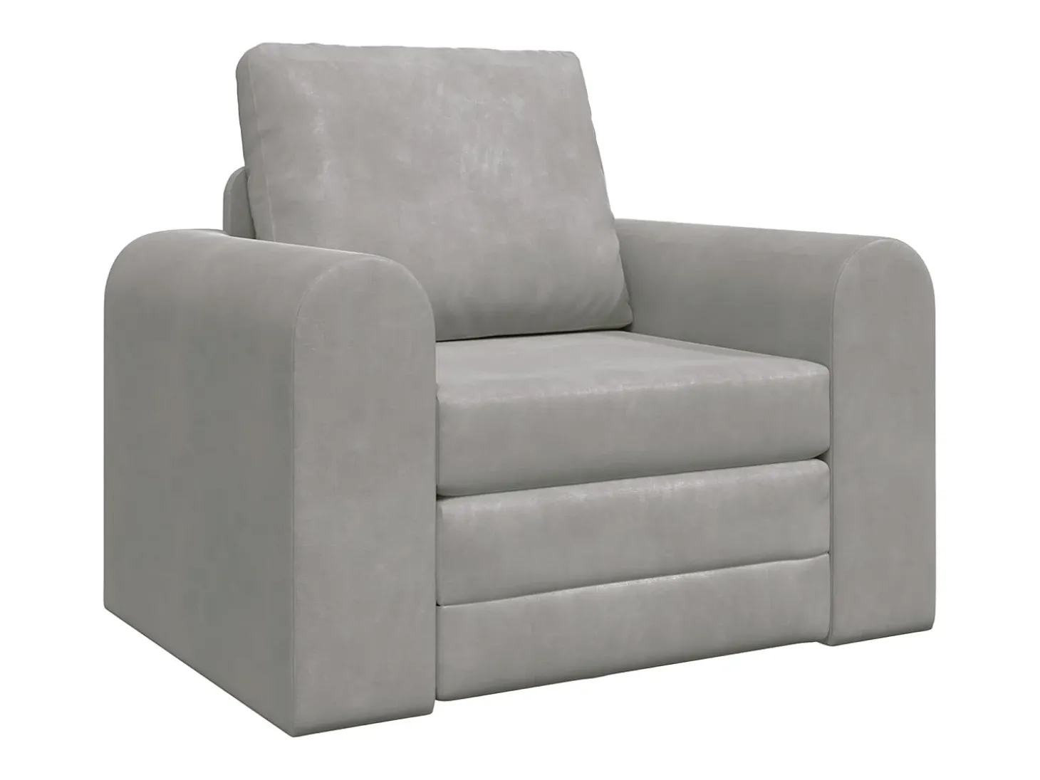 Sofá-Cama Cinzento-claro 98 x 71 x 83 cm Veludo