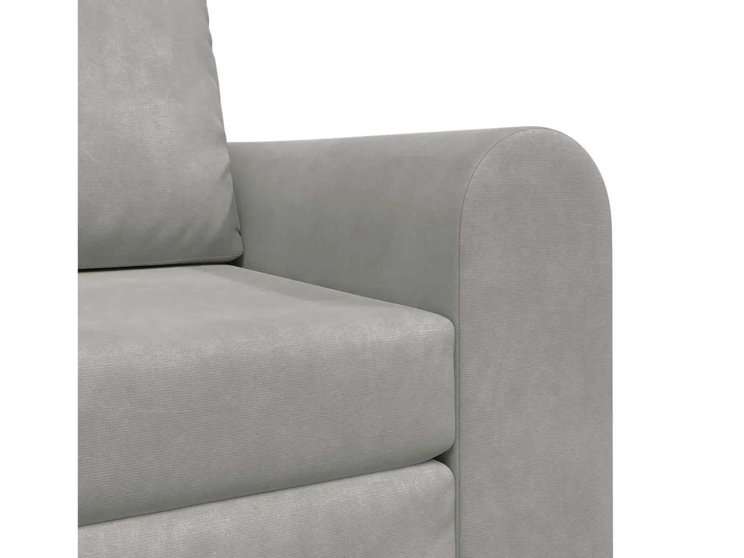 Sofá-Cama Cinzento-claro 98 x 71 x 83 cm Veludo