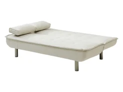 Sofá-cama clic clac em tecido bege MISHAN