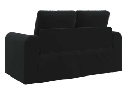 Sofá-Cama 60cm Preto Veludo