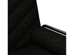 Sofá-cama com apoio de braços tecido preto