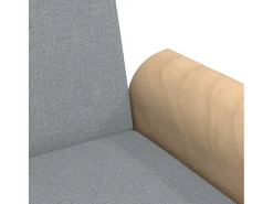 Sofá-cama com braços 224 x 89 x 70 cm tecido cinza claro 02_0021007
