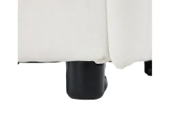 Sofá-cama conversível - 68 x 95 x 76 cm - com encosto e profundidade do assento ajustáveis - tecido - branco