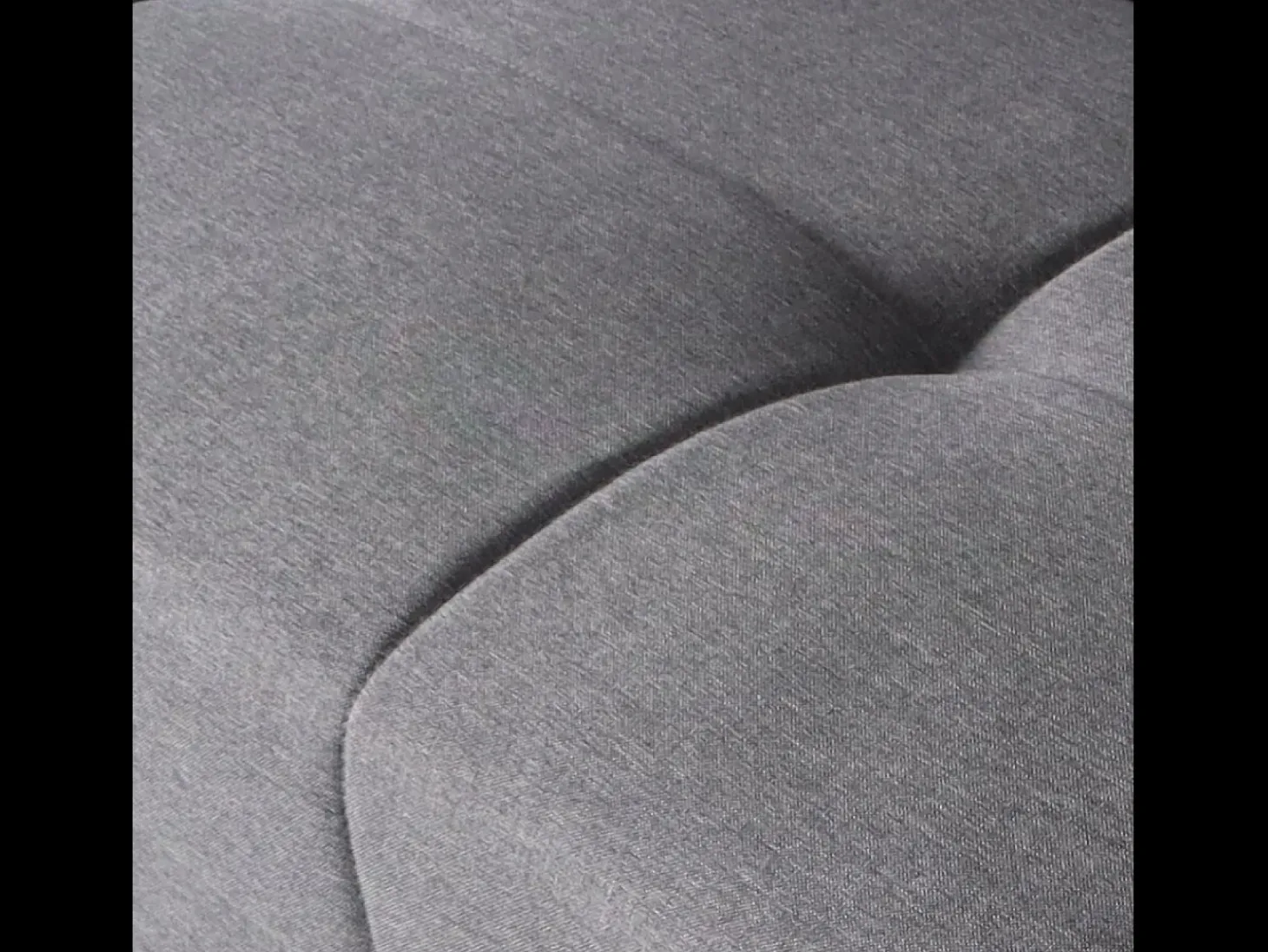 Sofá-Cama Conversível Cinza Escuro de 3 Lugares com Armazenamento - ADARE