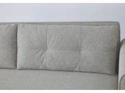 Sofá-Cama Conversível de 3 Lugares em Tecido Cinza Claro SOHO Moderno e Elegante