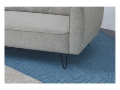 Sofá-Cama Conversível de 3 Lugares em Tecido Cinza Claro SOHO Moderno e Elegante