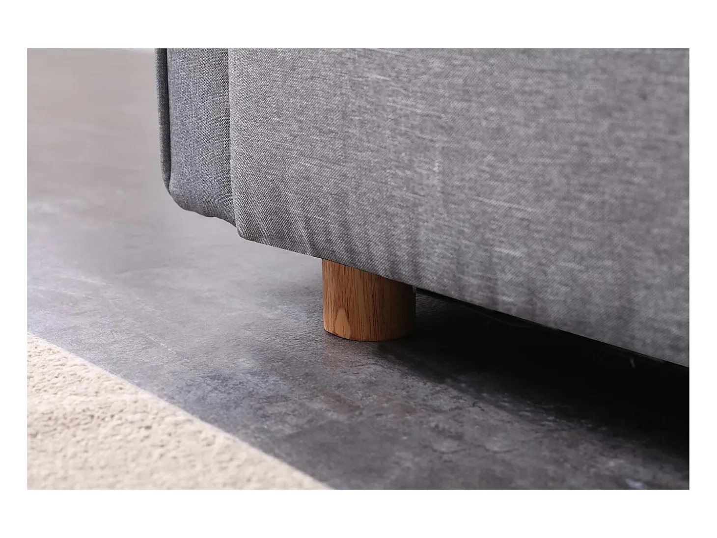 Sofá-Cama Conversível Escandinavo 3 Lugares Cinza COPENHAGUE Design Único e Conforto XXL