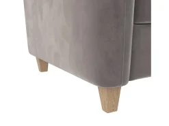 Sofá-cama de 3 lugares Felix cinzento claro