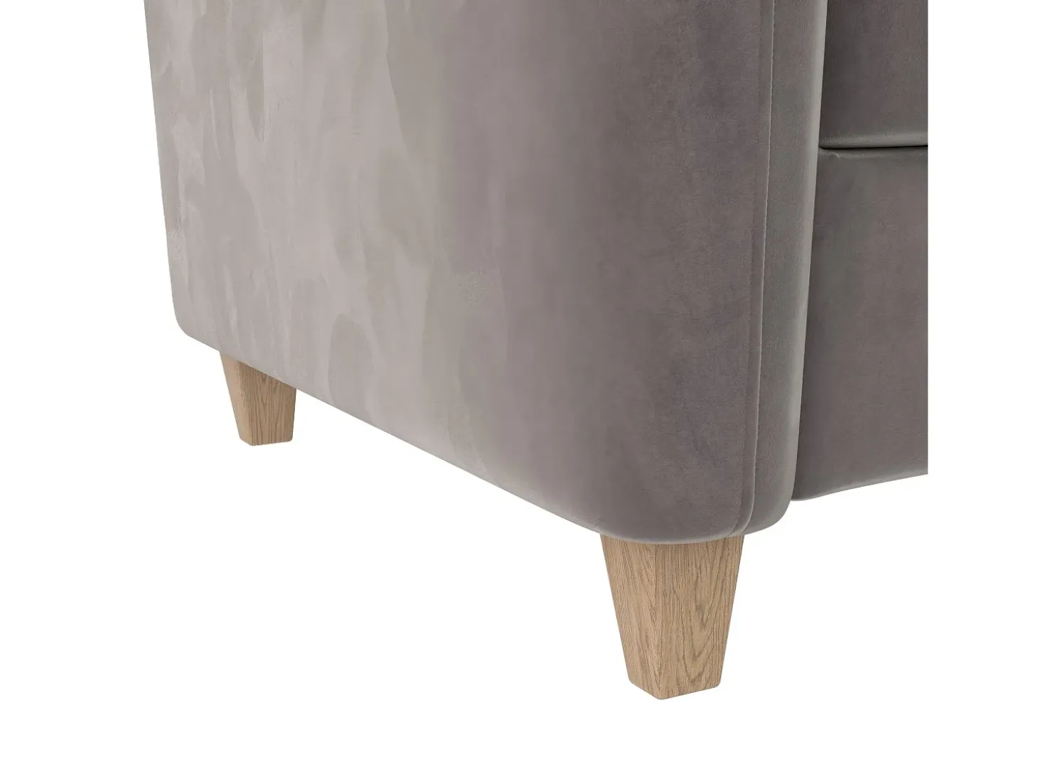Sofá-cama de 3 lugares Felix cinzento claro