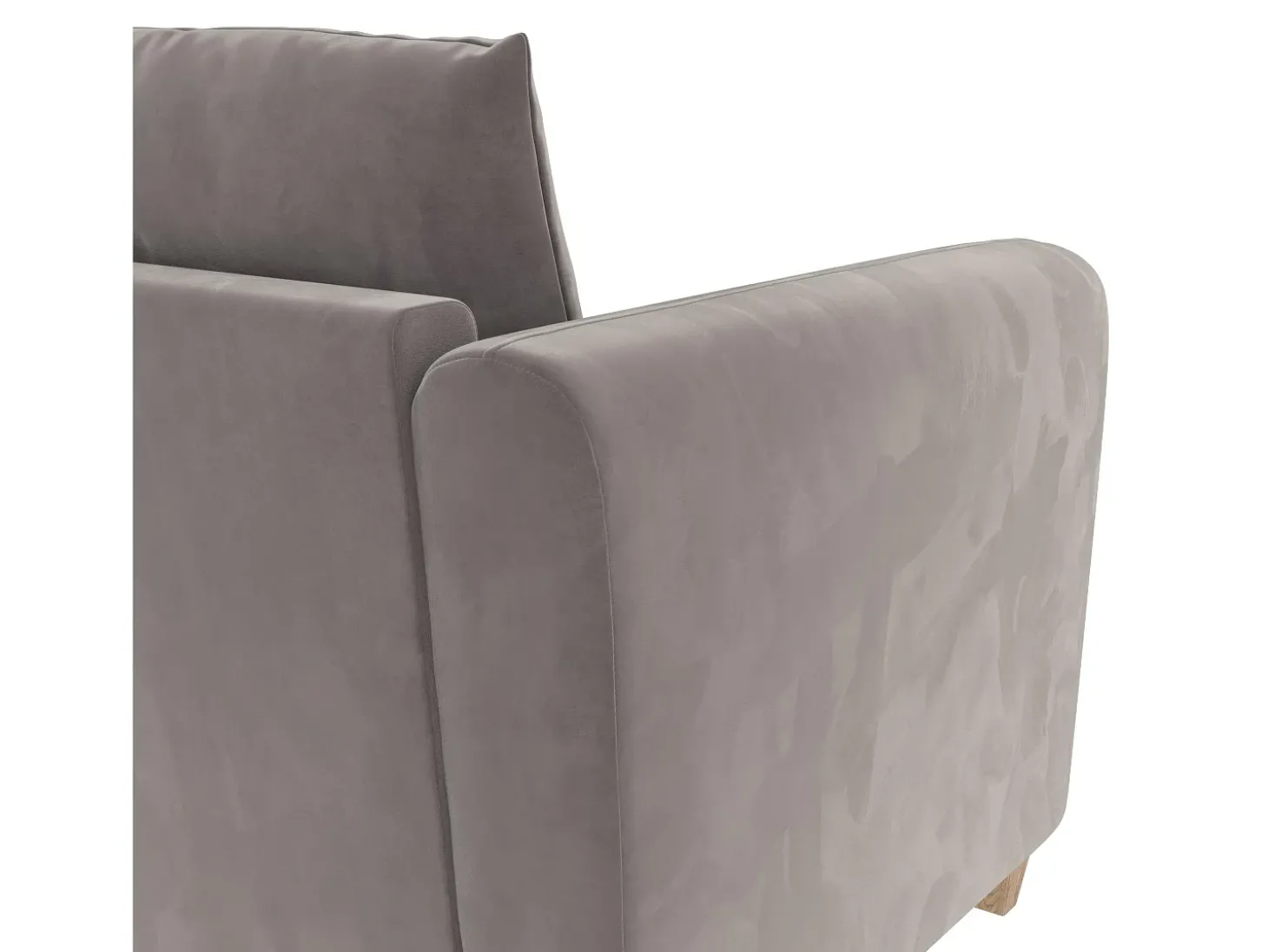 Sofá-cama de 3 lugares Felix cinzento claro
