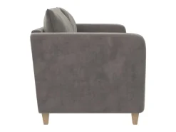 Sofá-cama de 3 lugares Felix cinzento claro
