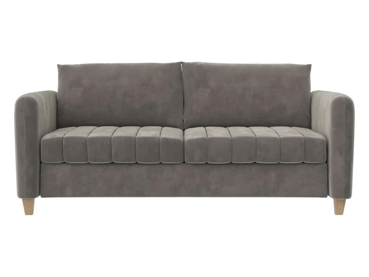 Sofá-cama de 3 lugares Felix cinzento claro