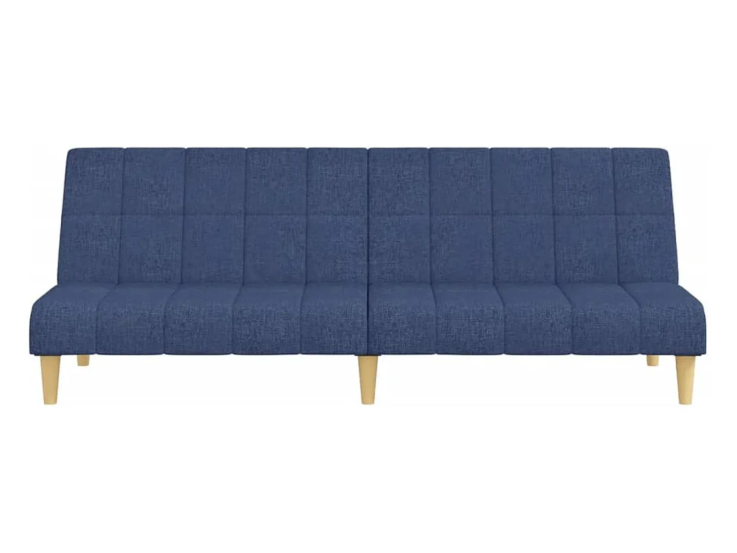 Sofá-cama de 2 lugares tecido azul PT515298