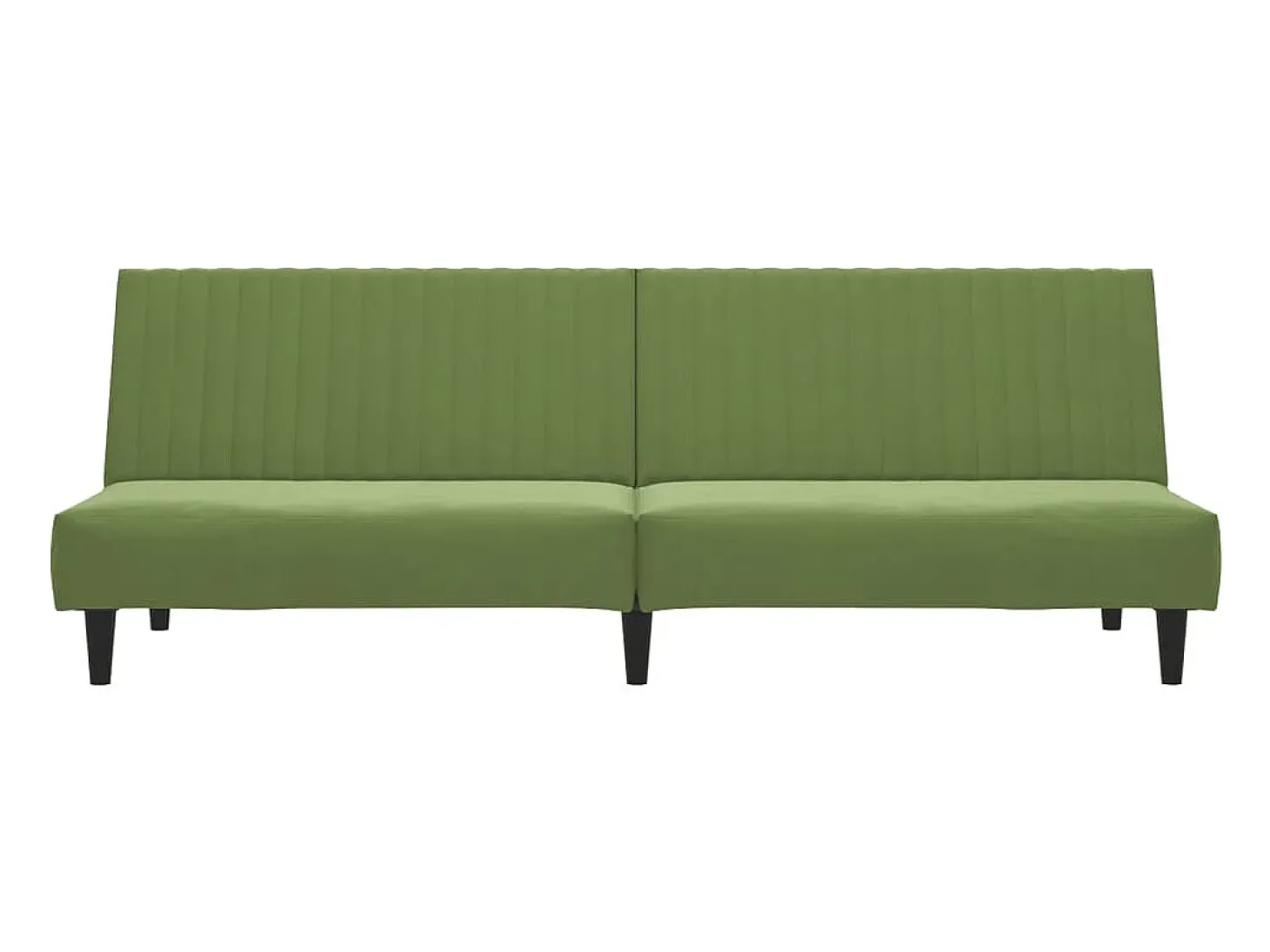 Sofá-cama de 2 lugares veludo verde-claro PT650808