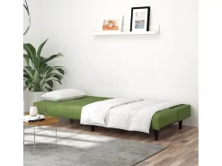 Sofá-cama de 2 lugares veludo verde-claro PT650808