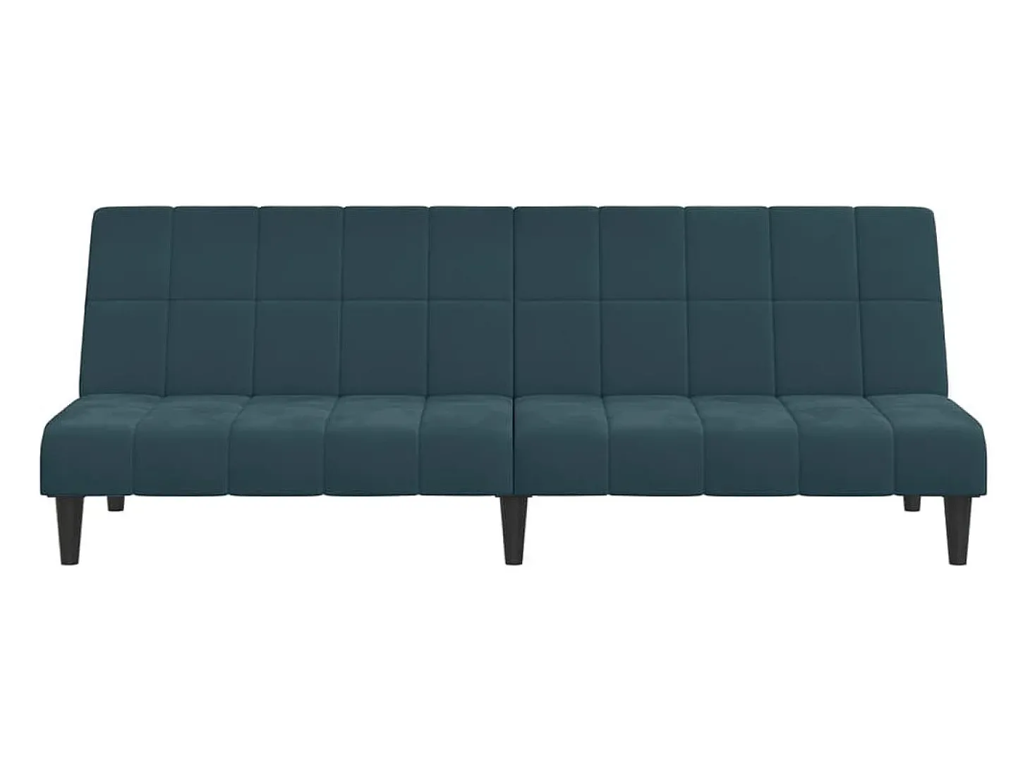 Sofá-cama de 2 lugares veludo azul PT398379