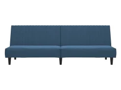 Sofá-cama de 2 lugares veludo azul PT855479
