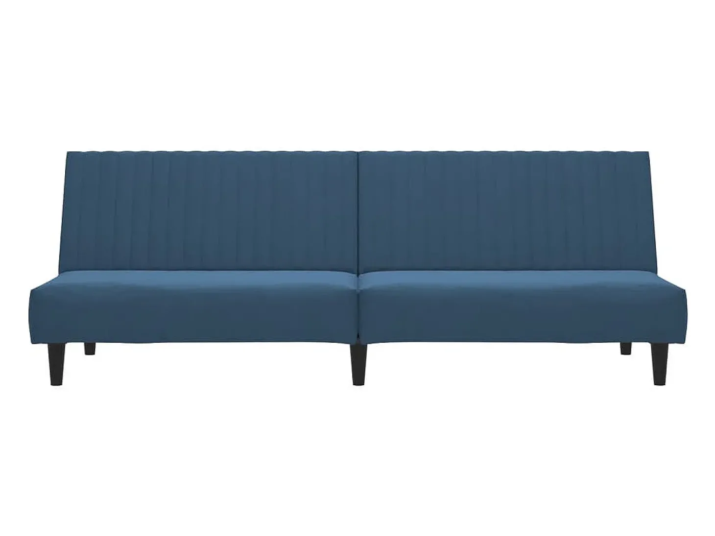 Sofá-cama de 2 lugares veludo azul PT855479
