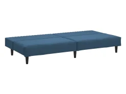 Sofá-cama de 2 lugares veludo azul PT855479