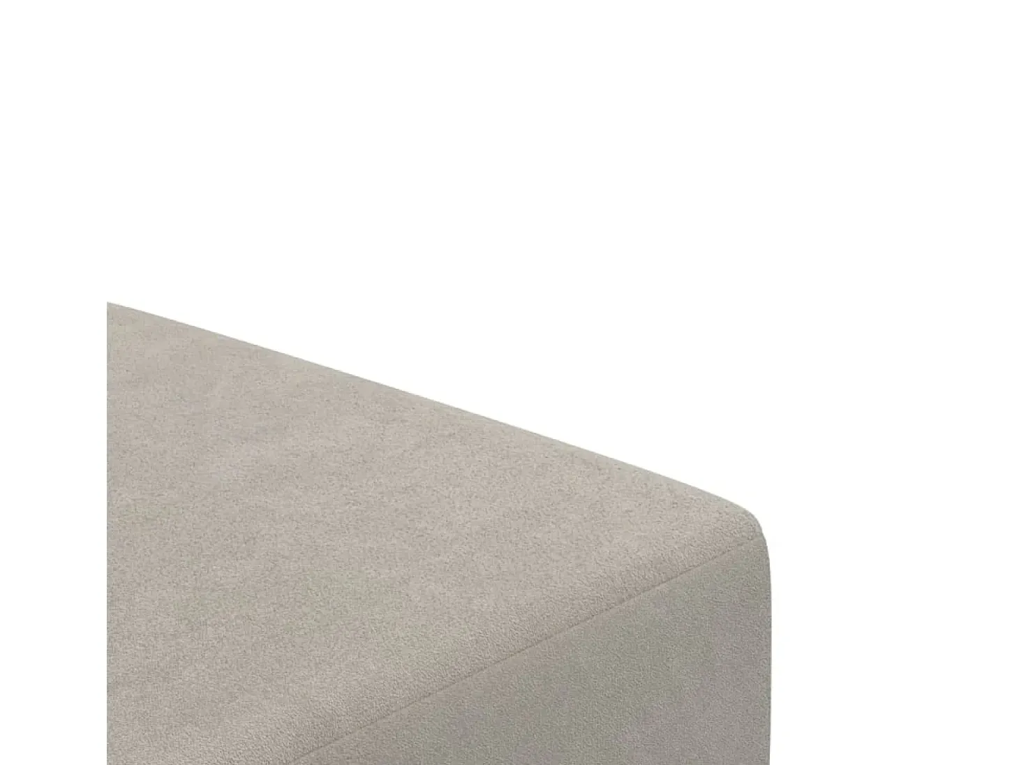 Sofá-cama de 2 lugares veludo cinzento-claro