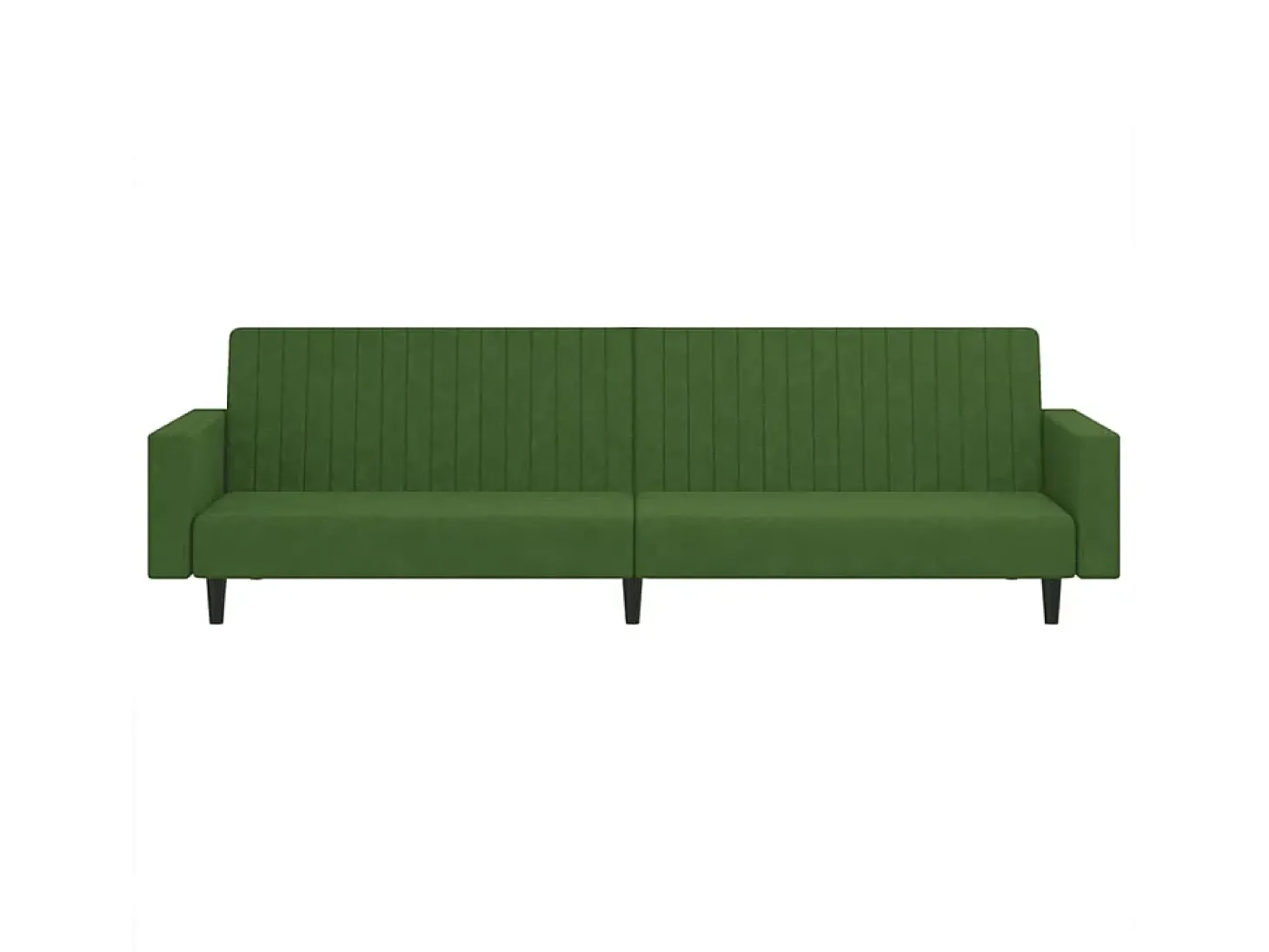 Sofá-cama de 2 lugares veludo verde-escuro PT641768