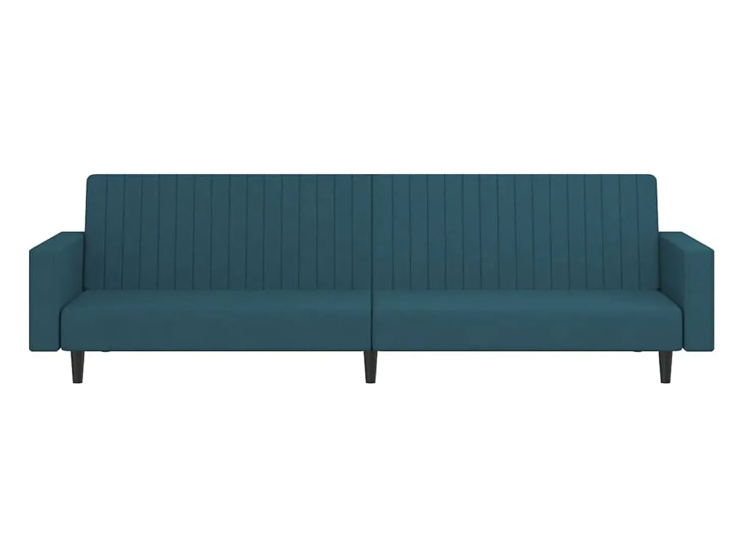 Sofá-cama de 2 lugares veludo azul PT869917