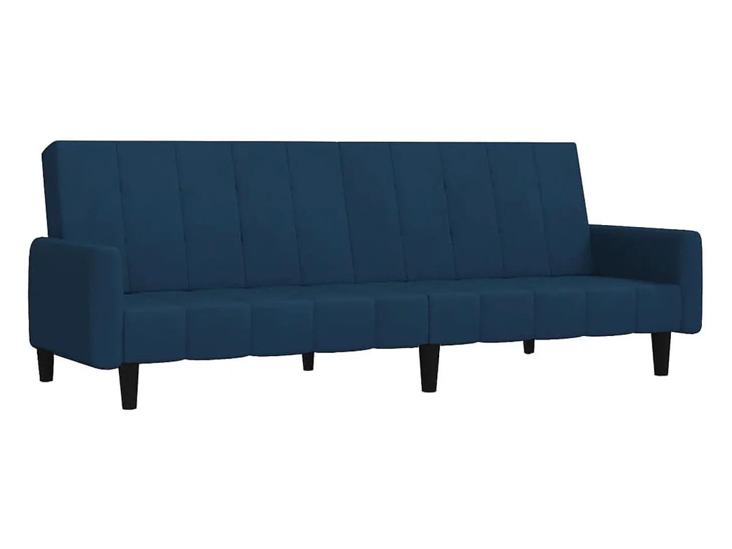 Sofá-cama de 2 lugares veludo azul PT607373
