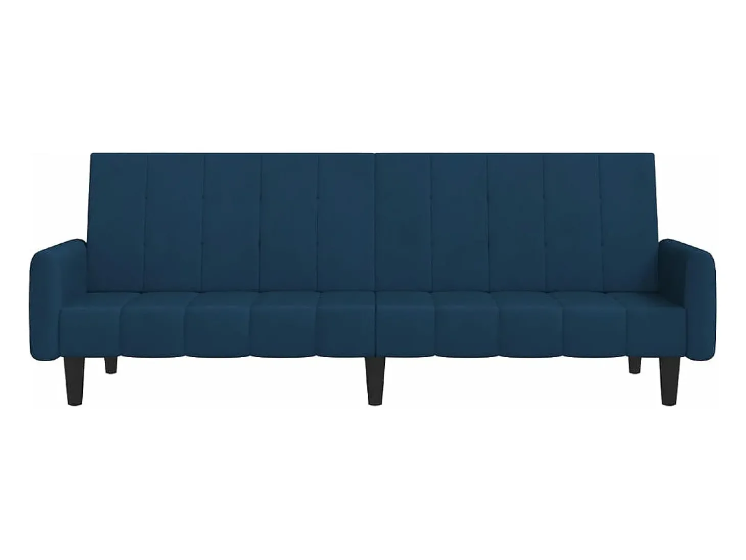 Sofá-cama de 2 lugares veludo azul PT607373