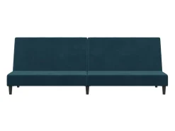 Sofá-cama de 2 lugares veludo azul PT339160
