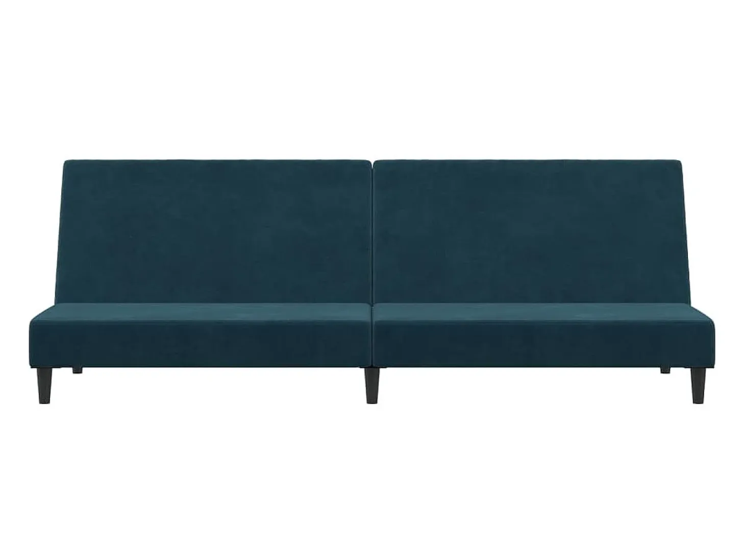 Sofá-cama de 2 lugares veludo azul PT339160