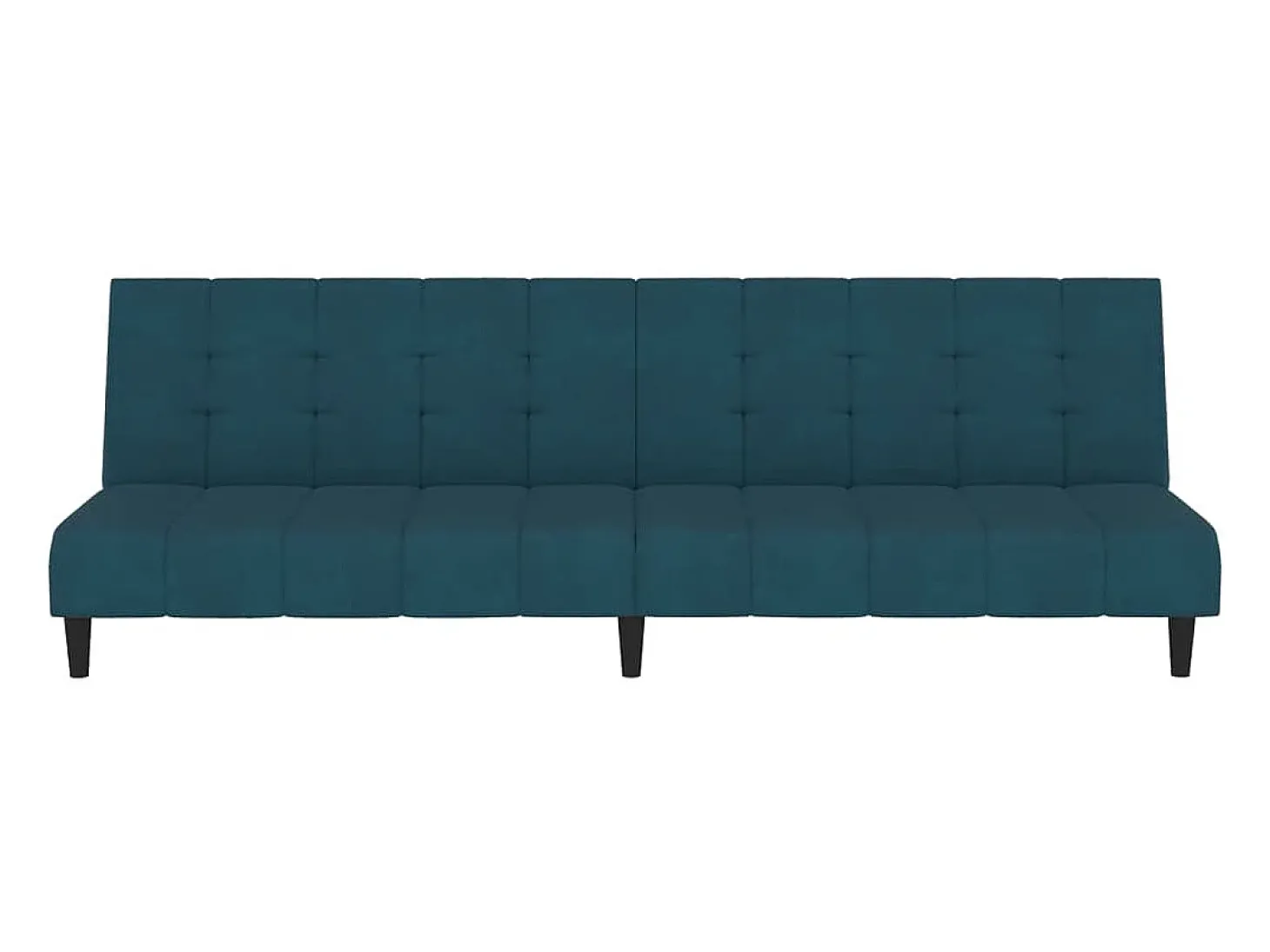 Sofá-cama de 2 lugares veludo azul PT902415