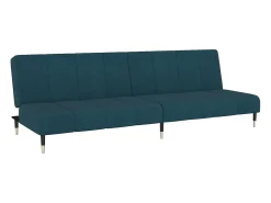 Sofá-cama de 2 lugares veludo azul PT506463