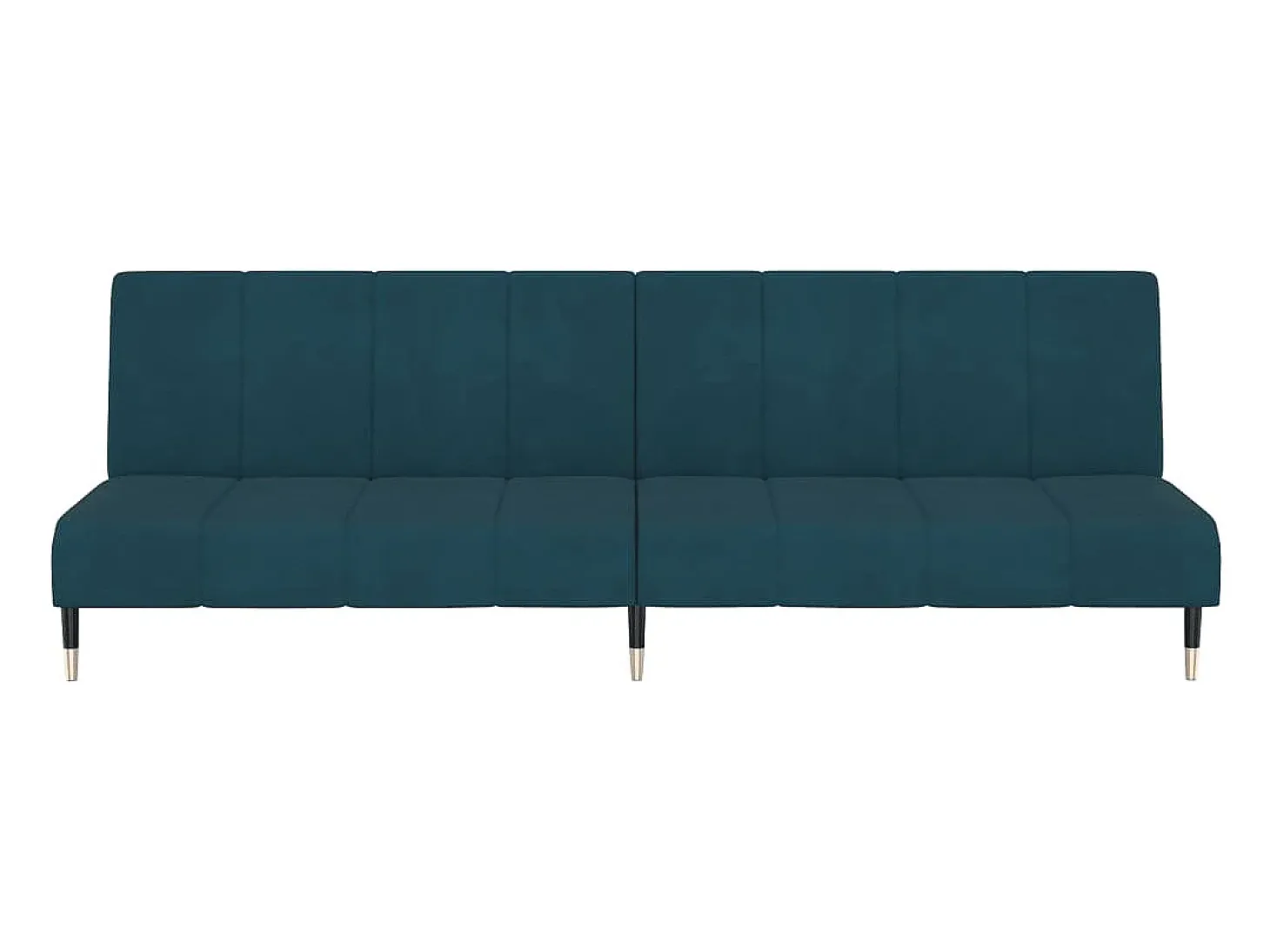 Sofá-cama de 2 lugares veludo azul PT506463