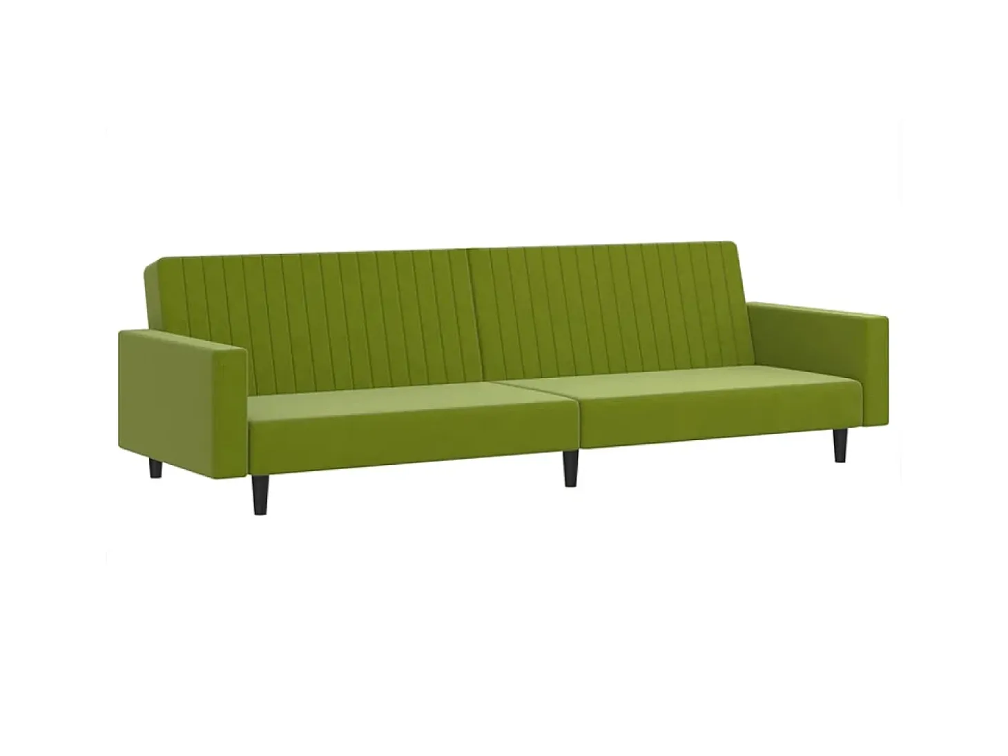 Sofá-cama de 2 lugares veludo verde-claro PT477843