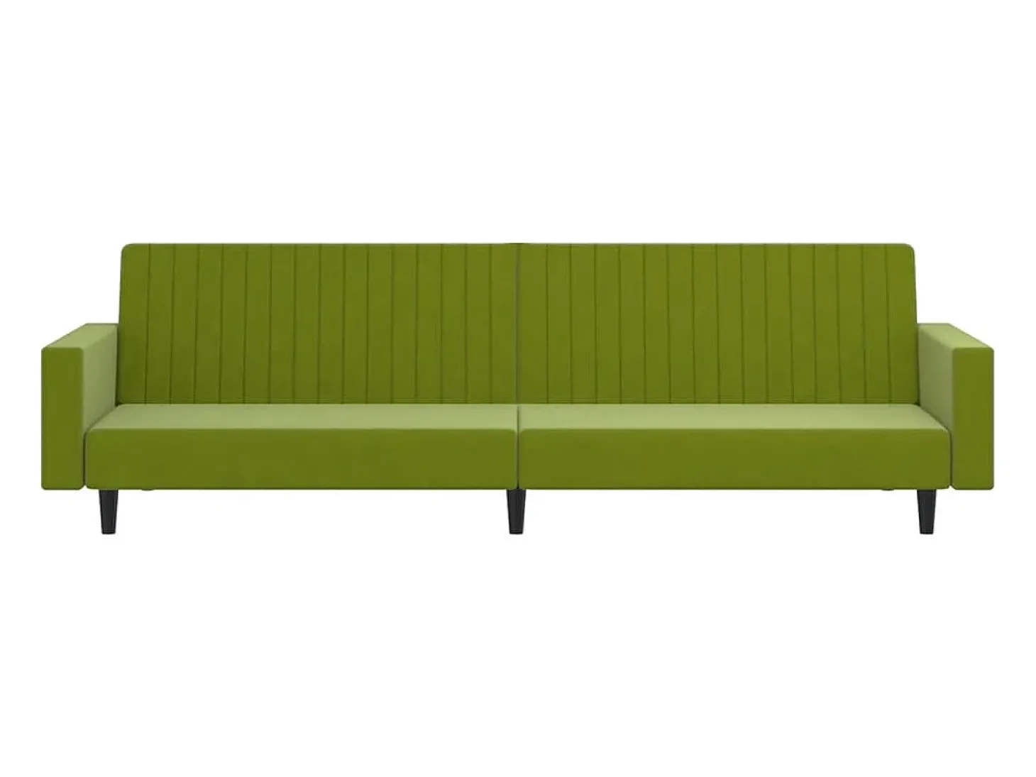Sofá-cama de 2 lugares veludo verde-claro PT477843