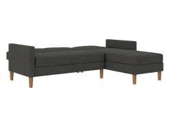 Sofá-cama em forma de L Lilly stor Verde azeitona