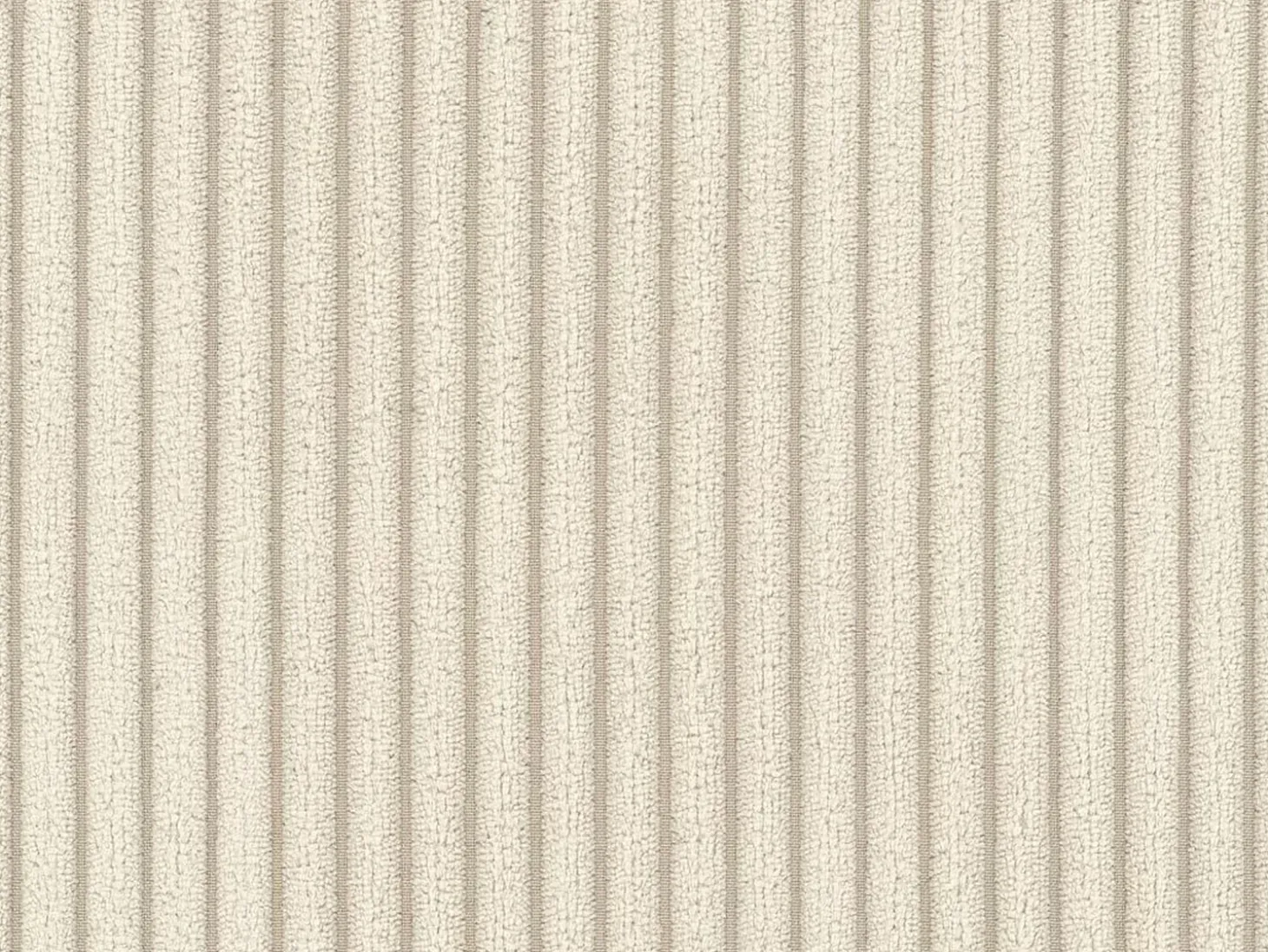 Sofá-cama express de 3 lugares AMELIA em veludo cotelê bege - área para dormir de 140 cm - colchão de espuma viscoelástica de 13 cm