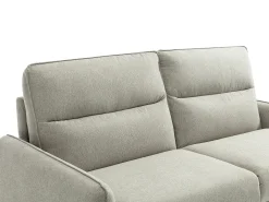Sofá-cama express de 3 lugares em tecido cinza ORELIS