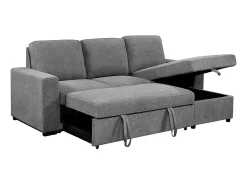 Sofá-cama Luke Chaise Longue 234cm Bege