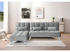 Sofá-Cama Noelia XL Chaise Longue 234cm Preto